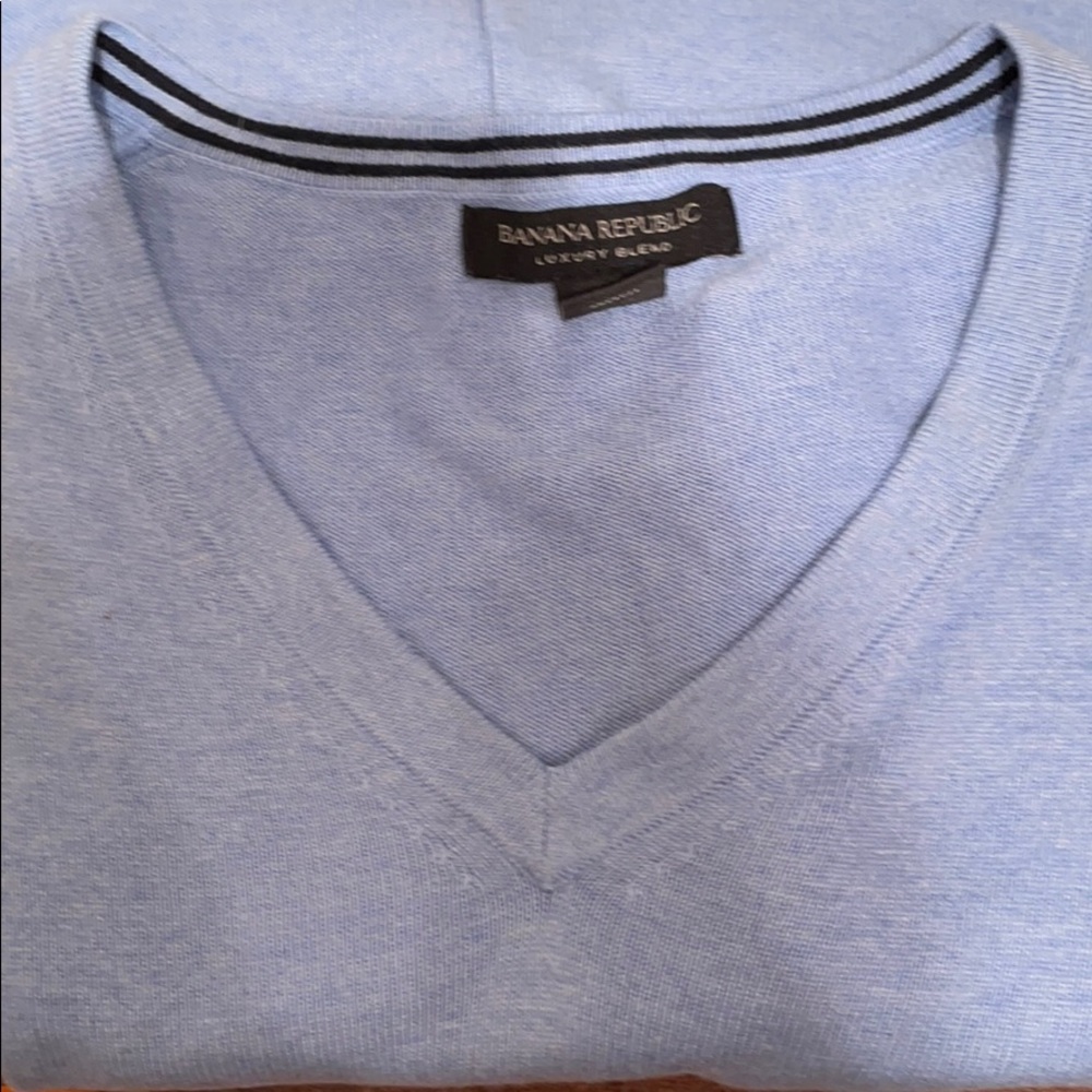 Banana republic luxury blend blue sweater
